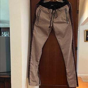 MNML Brown and Black Joggers